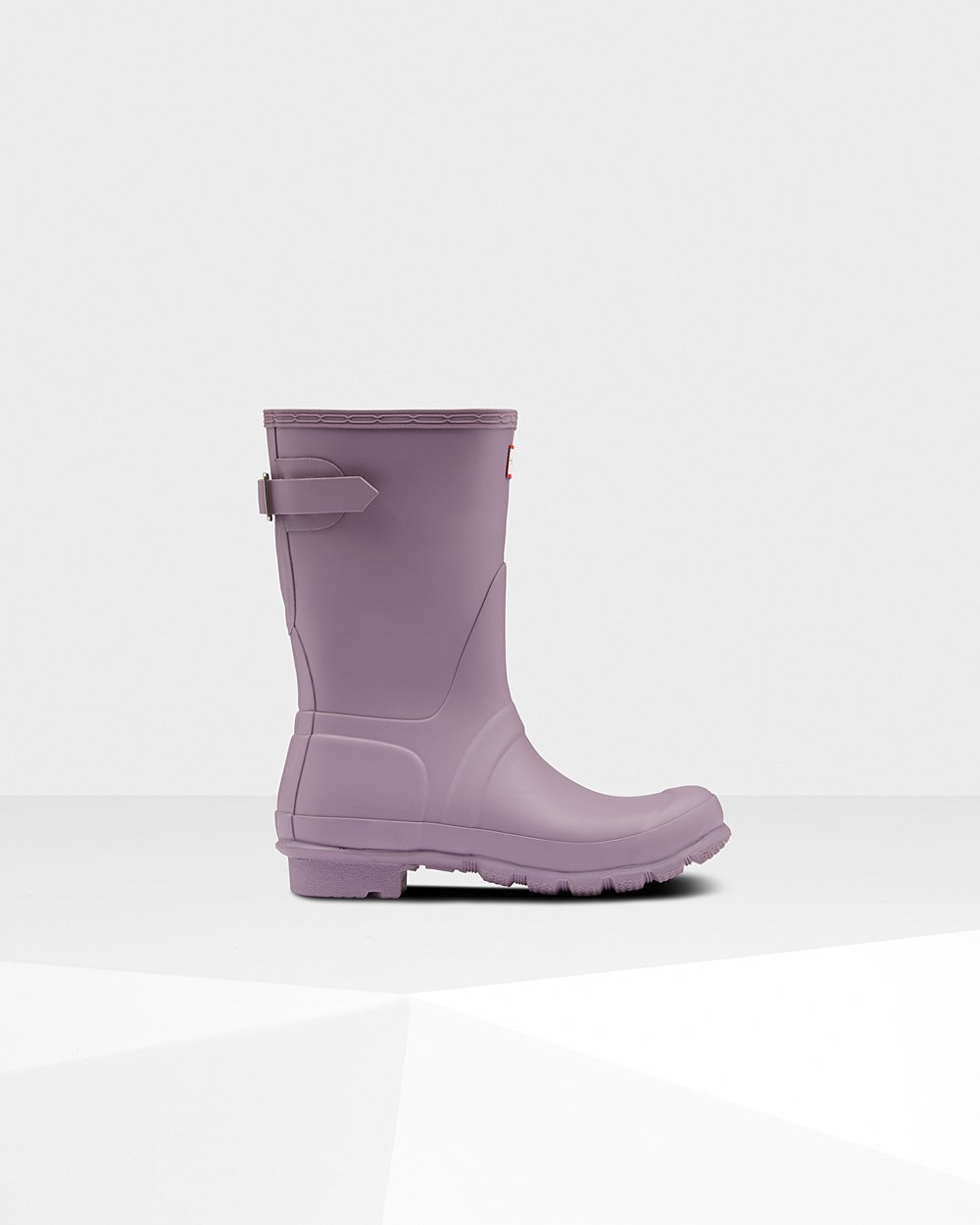 Botas de Lluvia Cortas Hunter Mujer - Original Back Adjustable - Morados - VMJWKUL-15